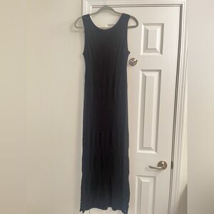 Tahari Lace Maxi Dress - Black Lace with Slip Underneath - Size Medium